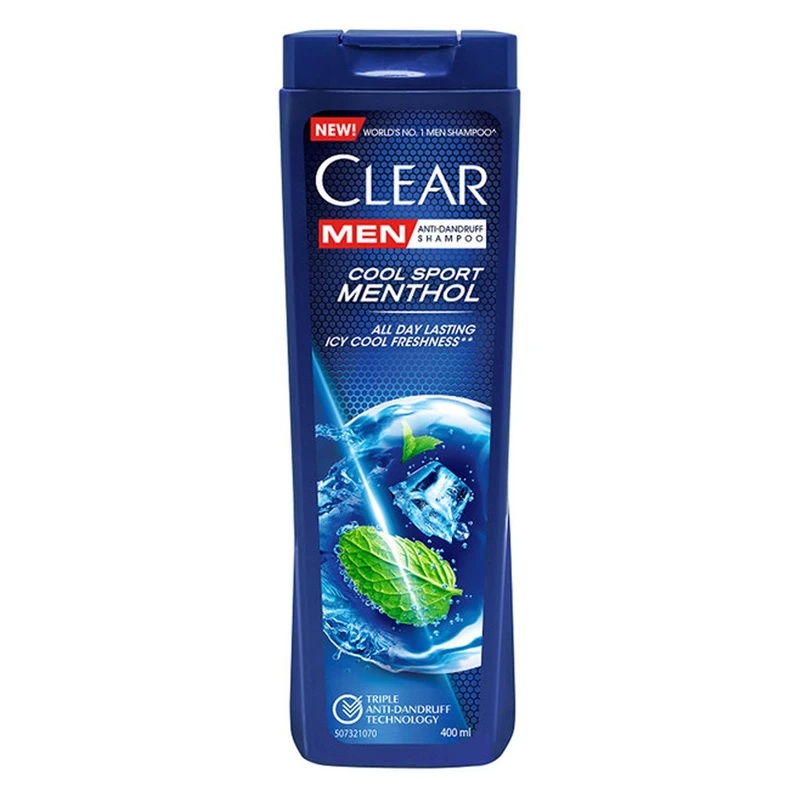 شامپو ضد شوره کلیر مردانه 400 میلی (خنک کننده)